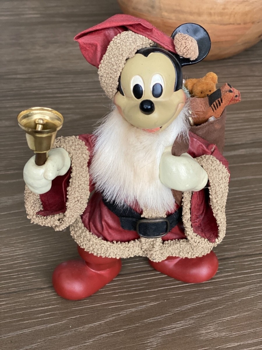 Vintage Christmas Mickey Santa With Toy Sack The Walt Disney