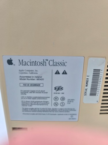 Macintosh Classic M0420 - Bild 2 von 8