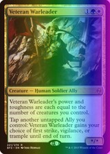 MTG Magic the Gathering Veteran Warleader (221/313) Battle for Zendikar LP FOIL
