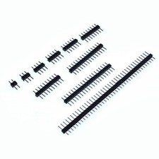 2-40P 2.0mm Male PCB Single Row Straight Pin Header Strip Connector Gold/Copper