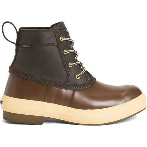 Lace Up Rubber Boots, Brown 