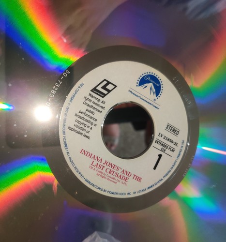 Indiana Jones & the Last Crusade 3 Laserdiscs Letterbox Extended Movie 1989 - Picture 7 of 9