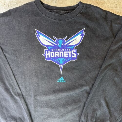 Adidas Charlotte Hornets Long Sleeve Size XL. Preowned. Basketball - Picture 4 of 9