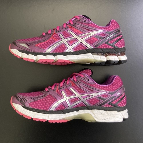 Asics GT-2000 2 (D-Wide) Women's US 8 Purple/Silver/Raspberry Running Shoes - Picture 3 of 12