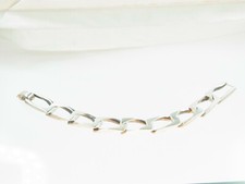 Schönes massives Designer Armband 925 Silber 70 iger Jahre Design sign. FS 