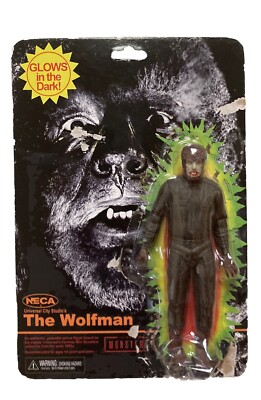 NECA Universal Monster Retro The Wolf Man Glows In The Dark Action