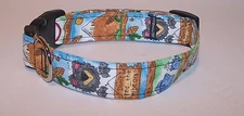 Wet Nose Designs Great Outdoors Gone Camping Dog Collar Hunting Fishing