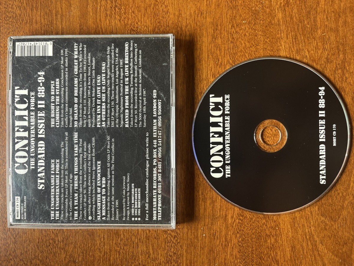 Conflict Standard Issue II 88-94 The Ungovernable Force CD Punk 