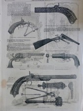 1852 ARME REVOLVER PISTOLET COLT DEVISME 1 JOURNAL ANCIEN