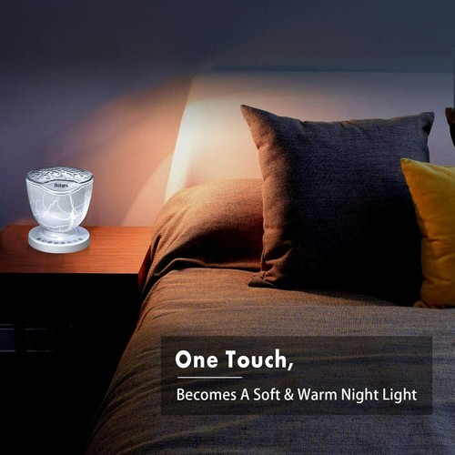 White Noise Night Light & Ocean Wave Projector & Bluetooth Speaker,RGB Light - Picture 6 of 7