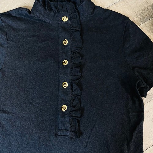 Tory Burch Mock Neck Short Sleeve Polo Women's Size XS - 第 6/11 張圖片