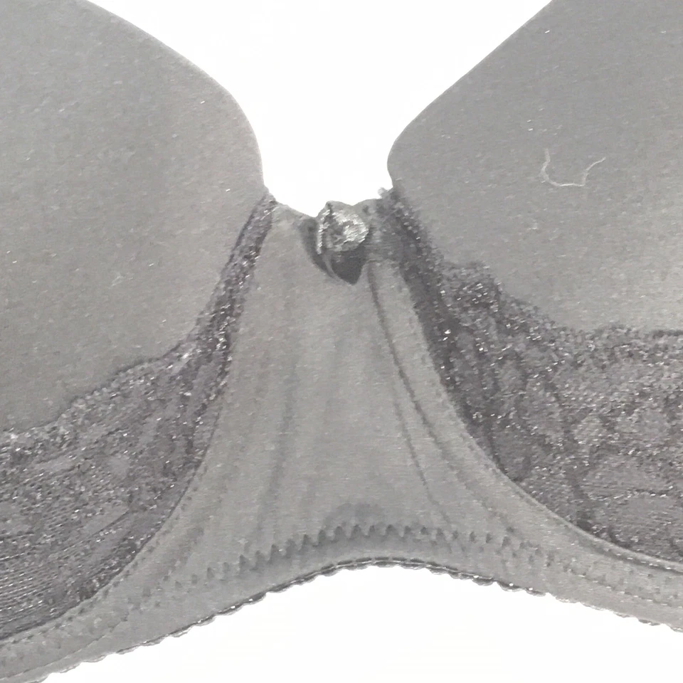 Jessica Simpson 胸罩 38C 黑色花边杯侧边保持华丽 — 第 2/4 张图片