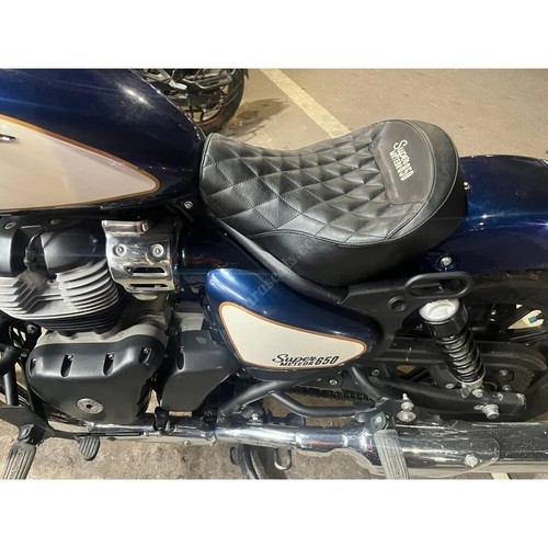 Sahara Seats Royal Enfield Super Meteor 650 Comfort Rider Touring Seat - Foto 6 di 8
