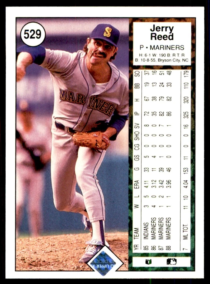 1989 Upper Deck Jerry Reed Baseball Cards #529 - Image 2 of 2