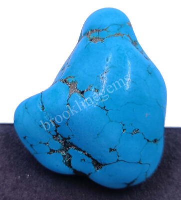 124.00 Ct  Natural Blue Turquoise Tumble Uncut Rough Certified Loose Gems 6DJB