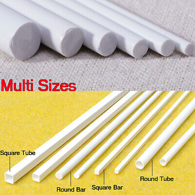 Acrylonitrile Butadiene Styrene Othmro ABS Round Rod 5PCS 3mmx50cm,Round Rod Model Building Tube Section White ABS