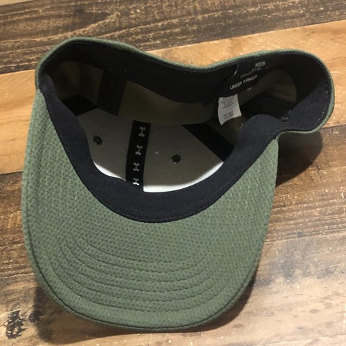 Under Armour Hat Fitted Cap YOUTH Extra Small Olive Green Neon Green XS Outdoor - Picture 6 of 10