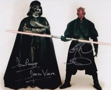 DAVE PROWSE RAY PARK signed autograph 20x25cm STAR WARS in person autograph COA