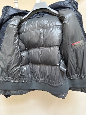 PRADA キッズ　キルティングジャケット 10 ネイビー　130 Prada Kids Boy's Down Jacket Coat Size 10 | eBay