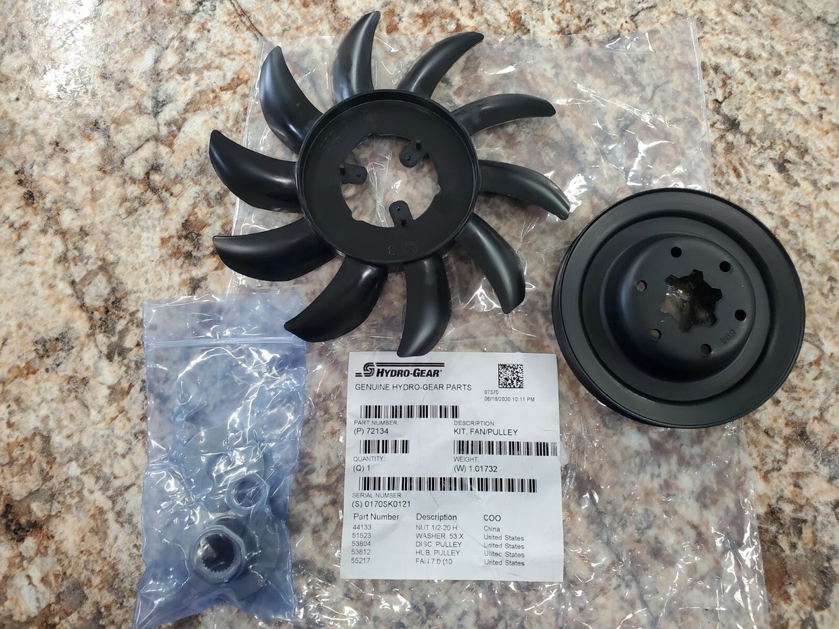 New OEM Hustler 602094 Raptor Hydro Transmission Fan Pulley Kit