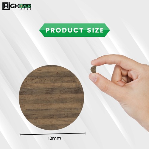 Self Adhesive Screw Hole Cover Caps, Oak Style, 700 Pieces/5 Sheets, 12mm - Picture 73 of 316