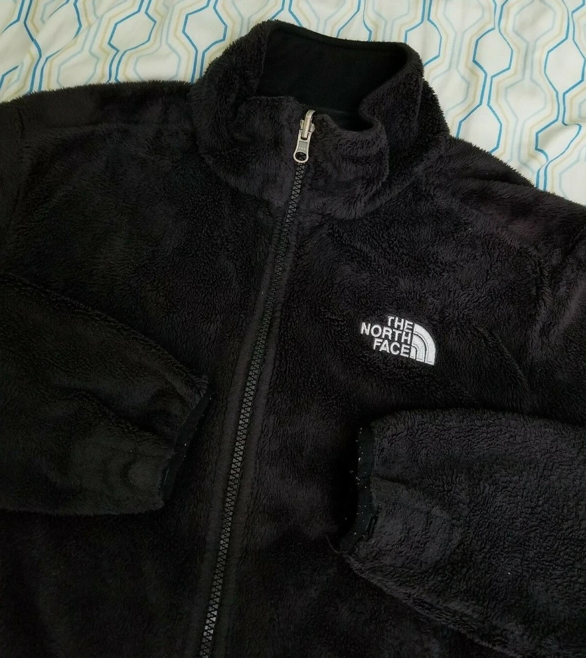 Chaqueta polar para mujer The North Face Osito 2 cremallera completa negra blanca difusa mediana