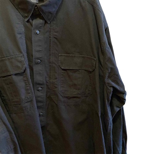 5.11 Tactical Series Men's Shirt Black Size 2 X Cape Back Vent Pockets - Picture 4 of 10