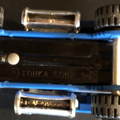 Vintage Silver & Blue Tonka Semi Truck Livestock Horse Trailer w/ Ramps 811974-A - Bild 8 von 12