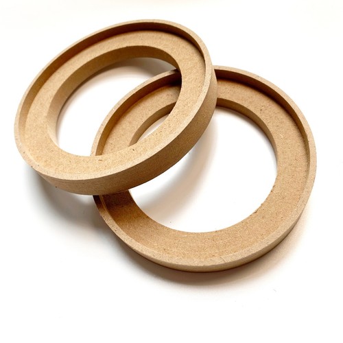 Pair 4.5" MDF Car Speaker Mounting Spacer Recessed Ring Mounting Depth Resolutio - Picture 7 of 9
