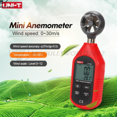 UNI-T UT363 Handheld Anemometer Digital Air Flow Wind Speed Measurement Meter