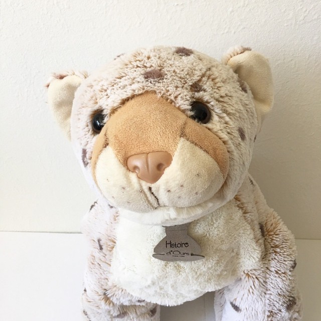 large stuffed leopard