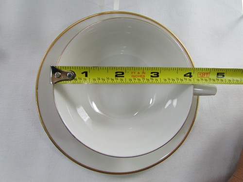 Embassy Vitrified China flores rosa/blanco/púrpura 6 tazas y platillos - Imagen 22 de 24