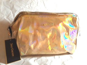 Juicy-Couture-Classic-Medium-Cosmetic-Case-Wire-Opening-Holographic-Gold-Zipper