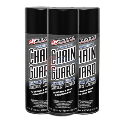 Maxima 77908 Full Syn Chain Guard Lube All-Condition Ester Fortified 6oz 3 Pack
