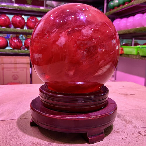 7.6LB Natural Red melting stone crystal Ball Quartz Crystal Sphere Reiki - 第 9/22 張圖片