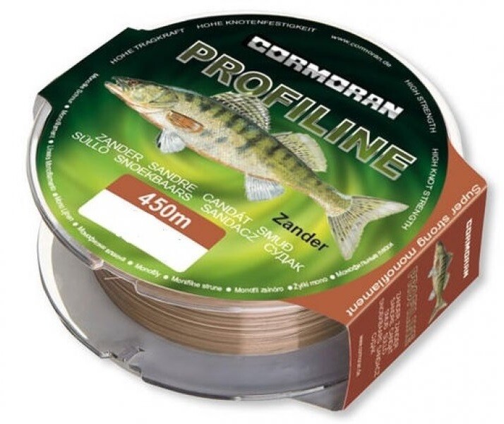 Cormoran Profiline Zander 450 м, 0,25 мм / 5,6 кг, Моношнур Hellbraun, Шнур для судака