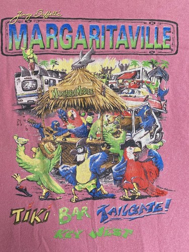 Vintage JIMMY BUFFETT Parrot Head MARGARITAVILLE Key West Campus Collection Sz M - Picture 5 of 8