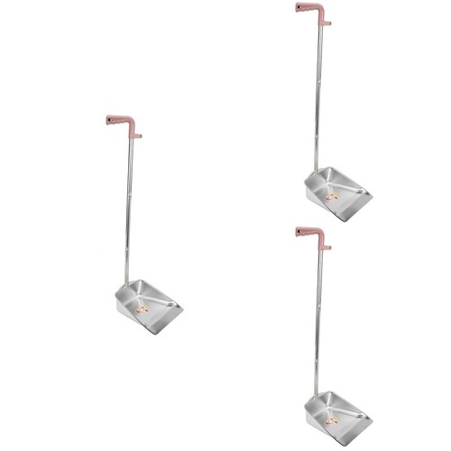Set of 3 Stainless Steel Trash Office Heavy Duty Dust Pan Dustpan - Afbeelding 9 van 12