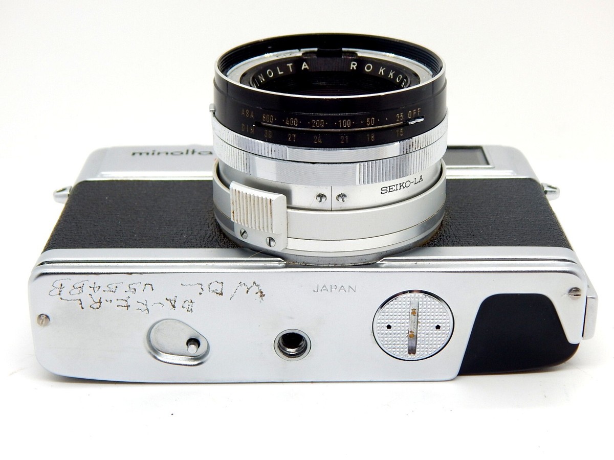 MINOLTA HI–MATIC 7s Minolta Hi-Matic 7S (1966) Rokkor PF 45mm f1.8 lens