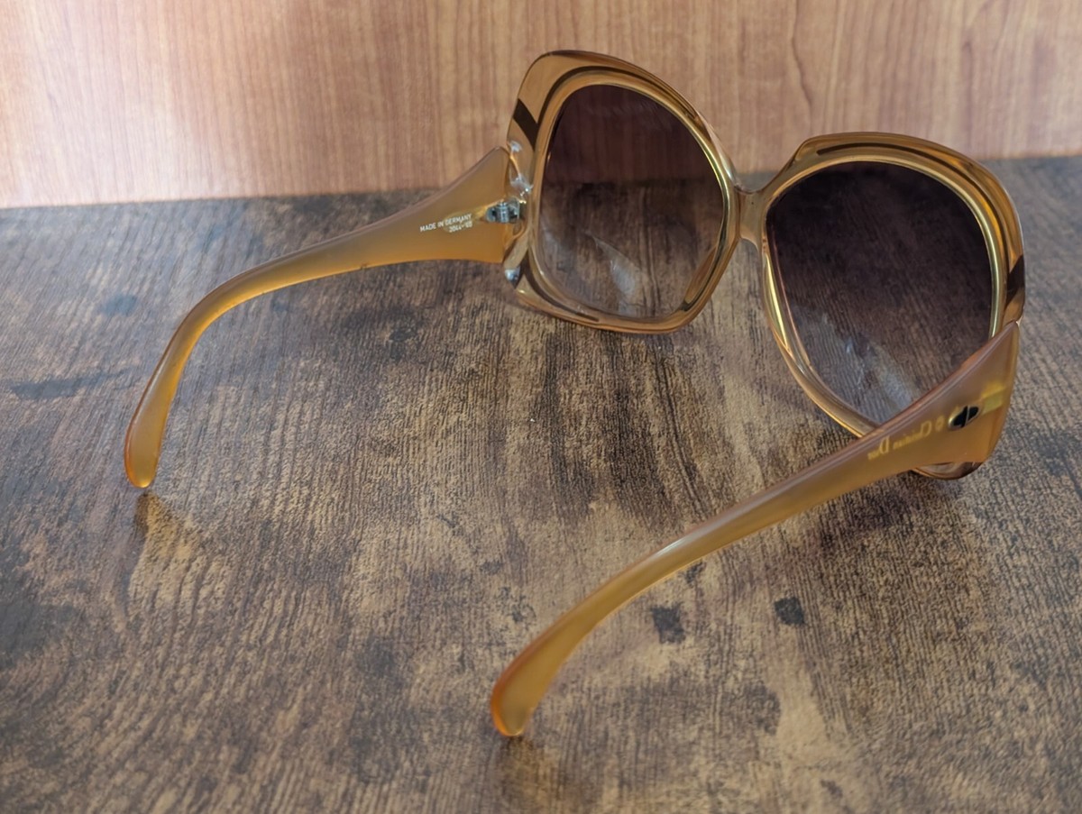 VINTAGE CHRISTIAN DIOR 2044 OPTYL OVERSIZED SUNGLASSES MADE