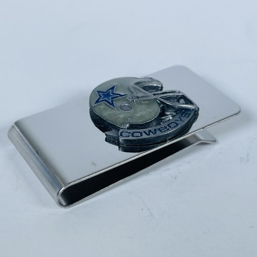 Vintage Dallas Cowboys NFL Helmet Silver Money Clip - Picture 3 of 9