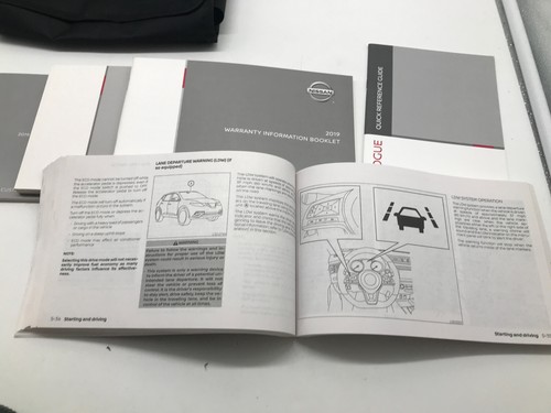 2019 Nissan Rogue Owners Manual Set with Case OEM R01B09016 - Picture 5 of 8