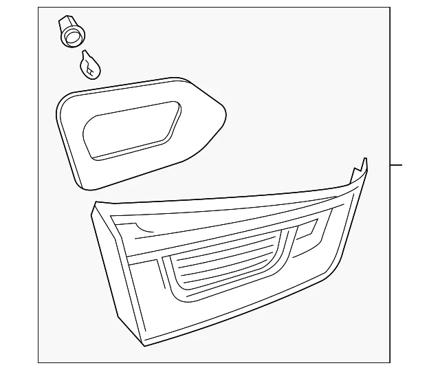 Genuine Mitsubishi Backup Lamp 8336A087