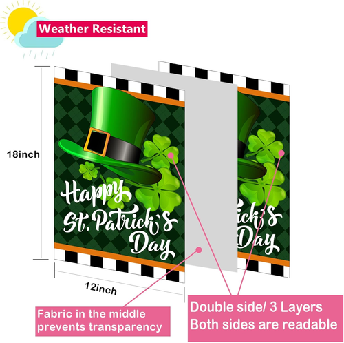 Seasonal Garden Flag Set of 12 Double Sided 12X18 Inch, Small Yard Flags for the - Picture 2 of 12