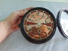 Vintage Ww2 Chelsea Maritime Us Ship Radio Room Clock Bakelite Case Working
