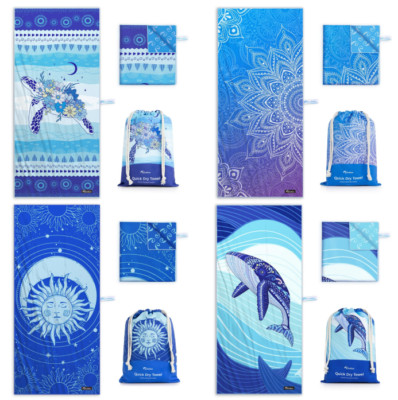 NEW! OCOOPA Microfiber Beach Towel Fast Drying Oversize Ocean Sand Free Outdoor
