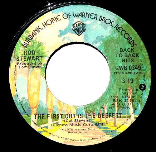 ROD STEWART - Tonights The Night / First Cut Deepest - Vinyl 45rpm 1976 GWB 0349 - Picture 4 of 4