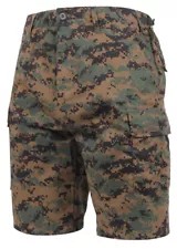 Rothco Camo BDU Shorts - Digital Woodland Camo