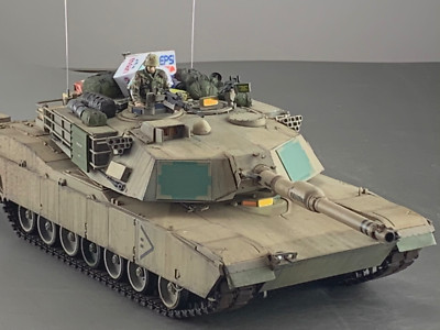 #3204 Pro Built 1/35 M1A2 Abrams Tank Model
