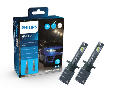 Philips Ultinon Pro6000 Boost H1 LED luz de carretera para Dacia Duster tipo SD 2010-2013 - Imagen 1 de 5